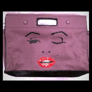 Betsey Johnson purple wink tote/handbag
